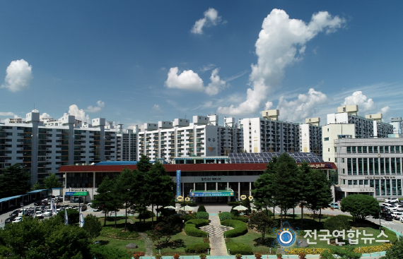 논산시청 전경.