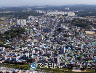 당진 주택가 항공사진